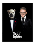 'The Dogfathers' Personalized Pet/Human Standing Canvas