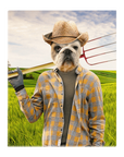 'The Farmer' Personalized Pet Standing Canvas