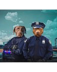 'The Police Officers' Personalized 2 Pet Blanket