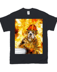 Camiseta personalizada para mascotas 'El bombero' 