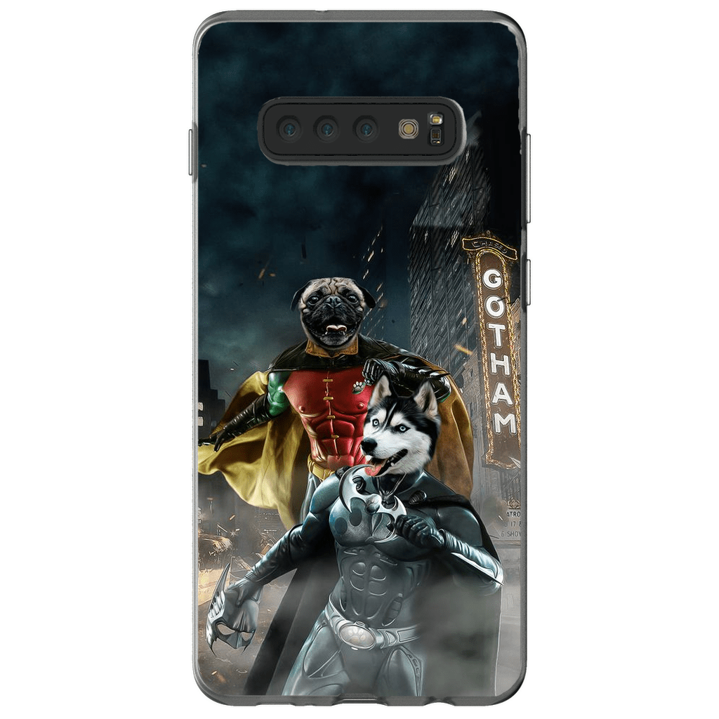 &#39;Bat Dog &amp; Robpaw&#39; Personalized 2 Pet Phone Case