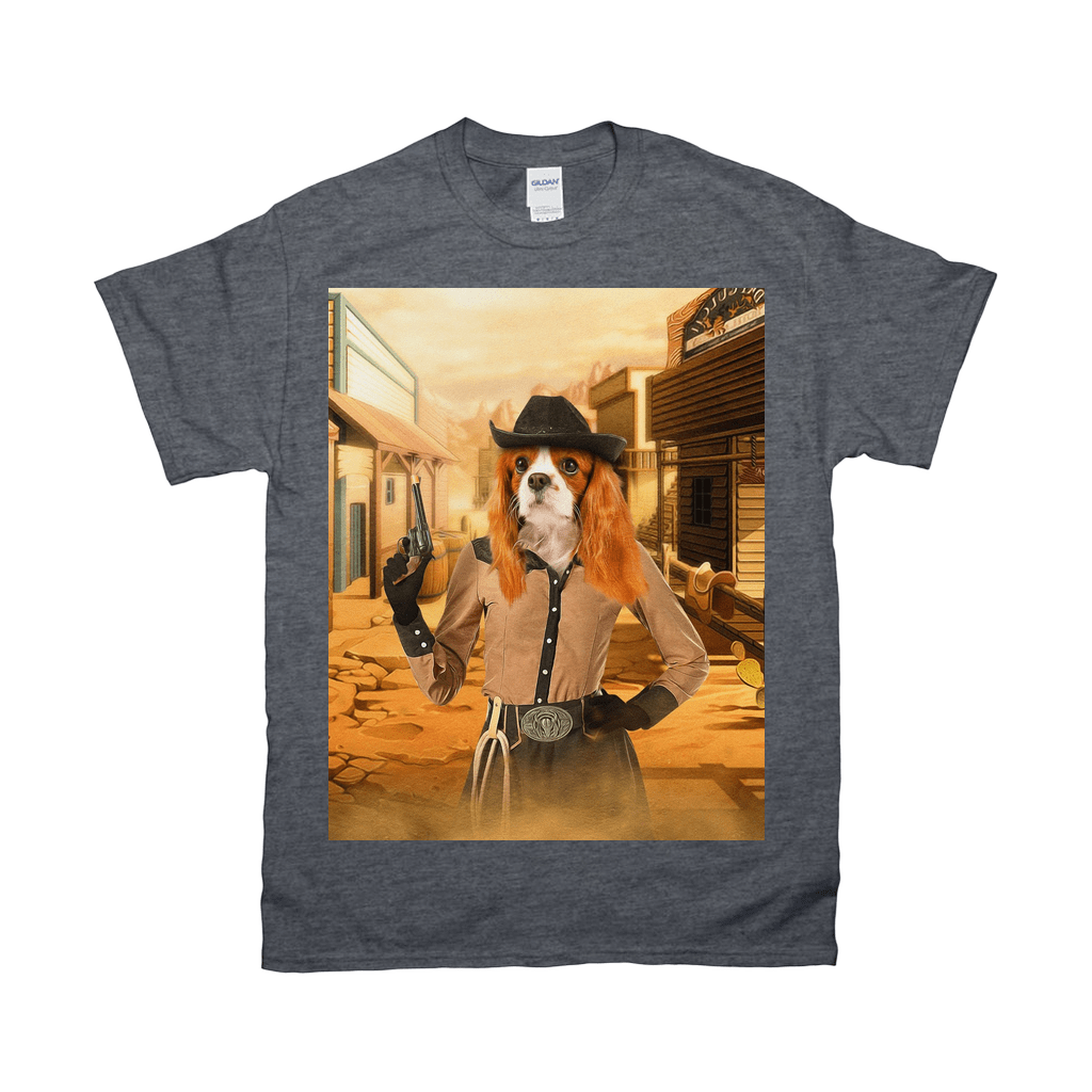 &#39;The Cowgirl&#39; Personalized Pet T-Shirt