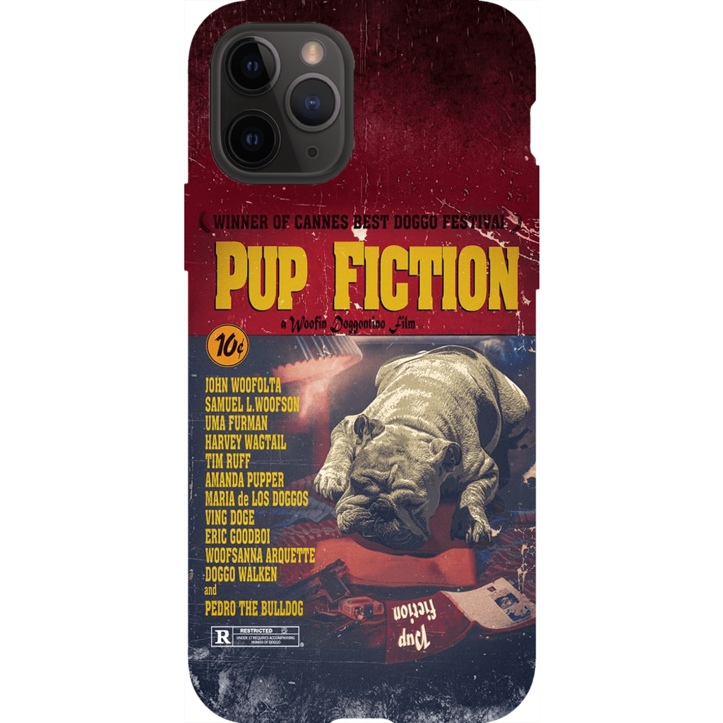 &#39;Pup Fiction&#39; Personalized Phone Case