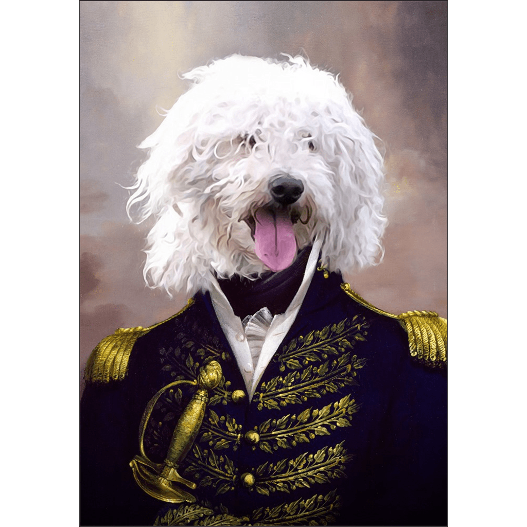 El Almirante: Póster personalizado para mascotas