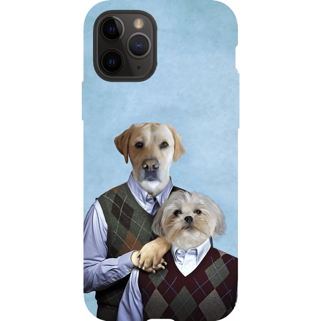&#39;Step-Doggos&#39; Personalized 2 Dog Phone Case