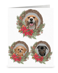 Doggovinci Personalized 3 Pet Christmas Cards