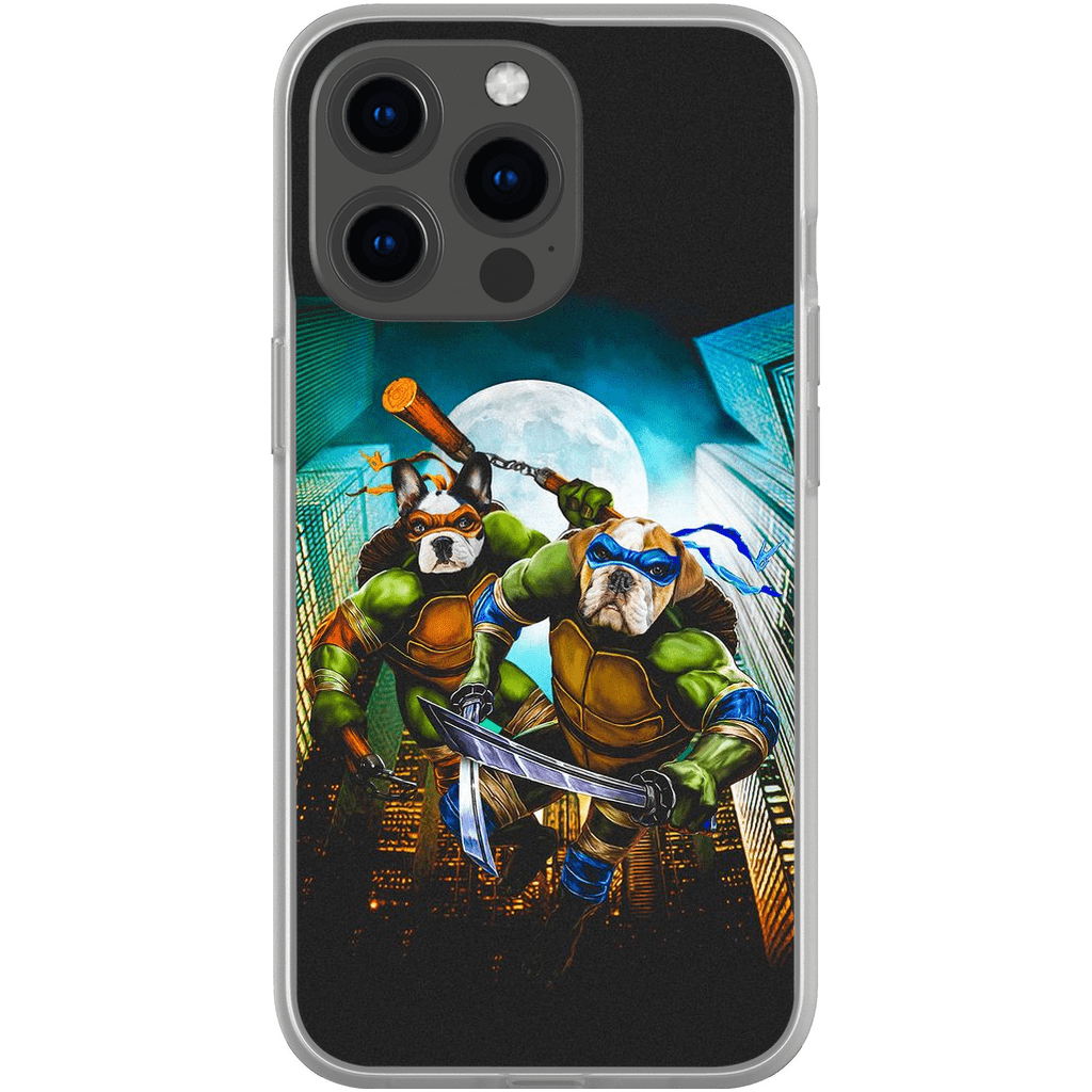 &#39;Teenage Mutant Ninja Doggos&#39; Personalized 2 Pet Phone Case