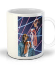 '1980s Lazer Portrait' Personalized 2 Pet Mug