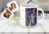 Load image into Gallery viewer, &#39;1980s Lazer Portrait&#39; Personalized 2 Pet Mug
