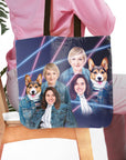 '1980s Lazer Portrait 1 Pet/Humans(Females)' Personalized Tote Bag