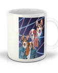 '1980s Lazer Portrait' Personalized 2 Pet Mug