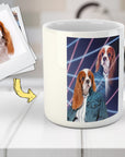 '1980s Lazer Portrait (Female)' Personalized Pet Mug