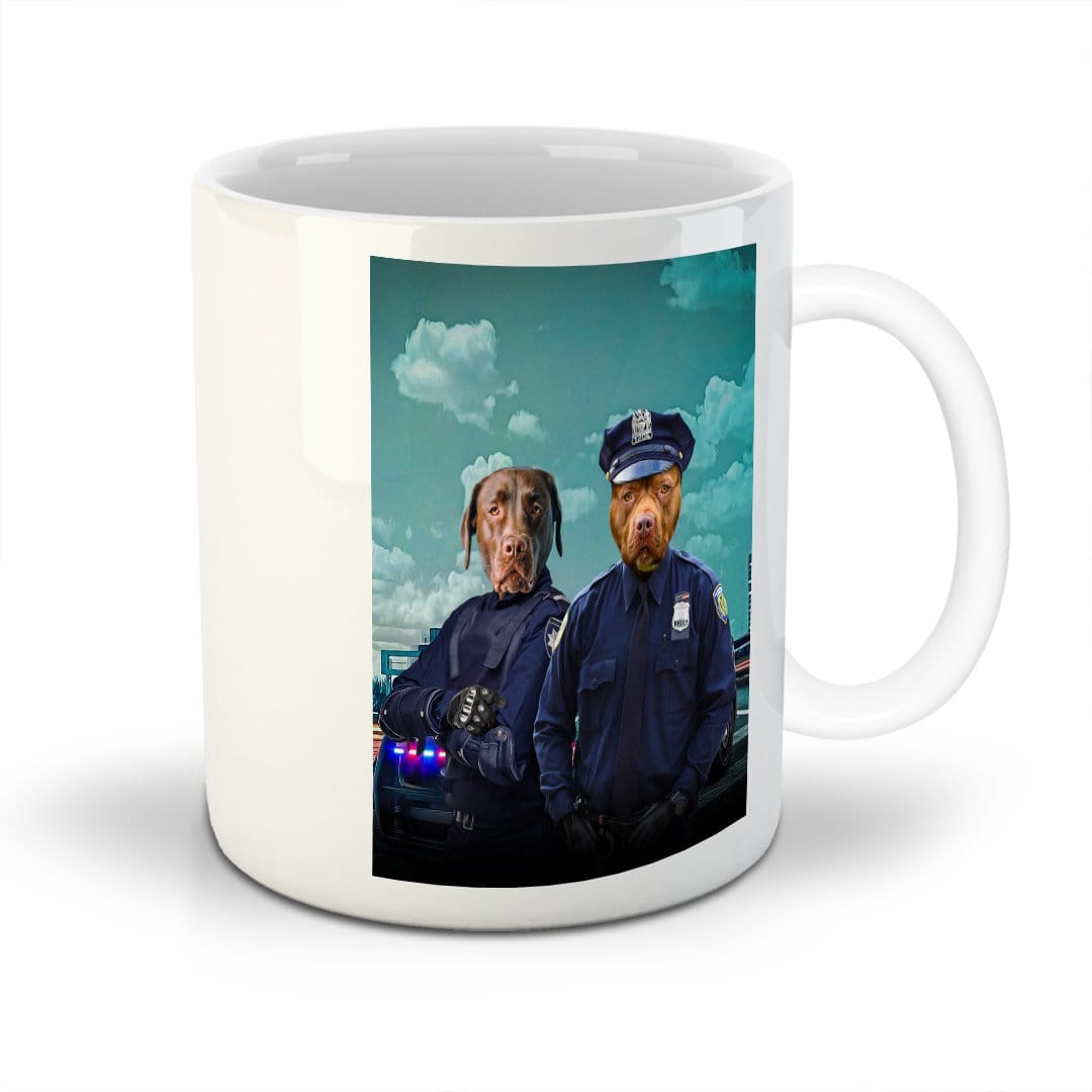 &#39;The Police Officers&#39; Custom 2 Pets Mug