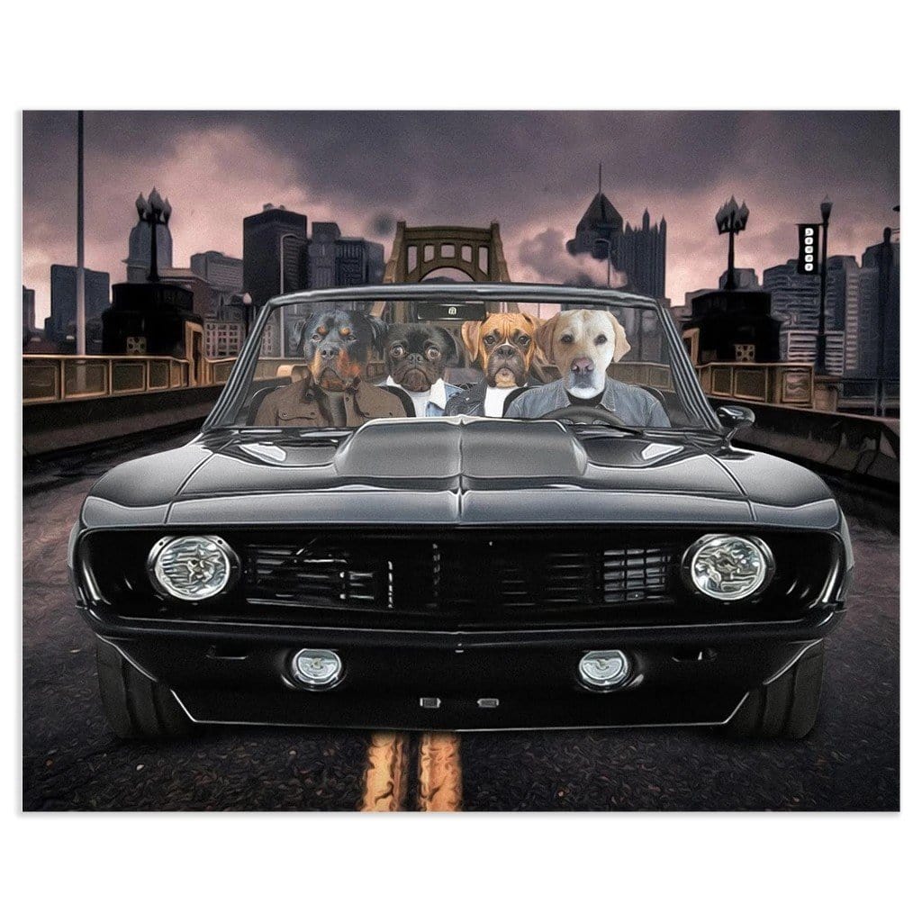 &#39;The Classic Pawmaro&#39; Personalized 4 Pet Poster