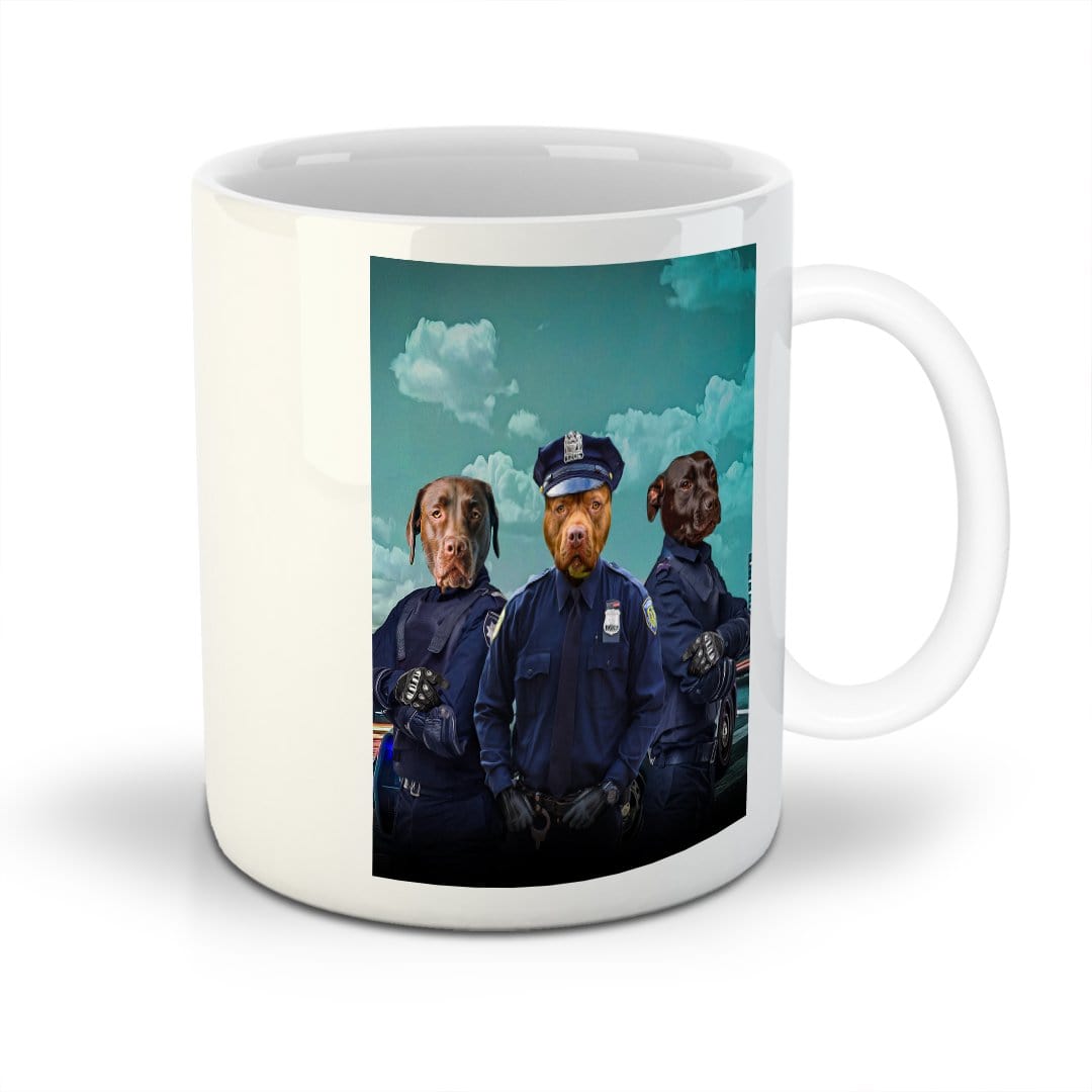 &#39;The Police Officers&#39; Personalized 3 Pet Mug