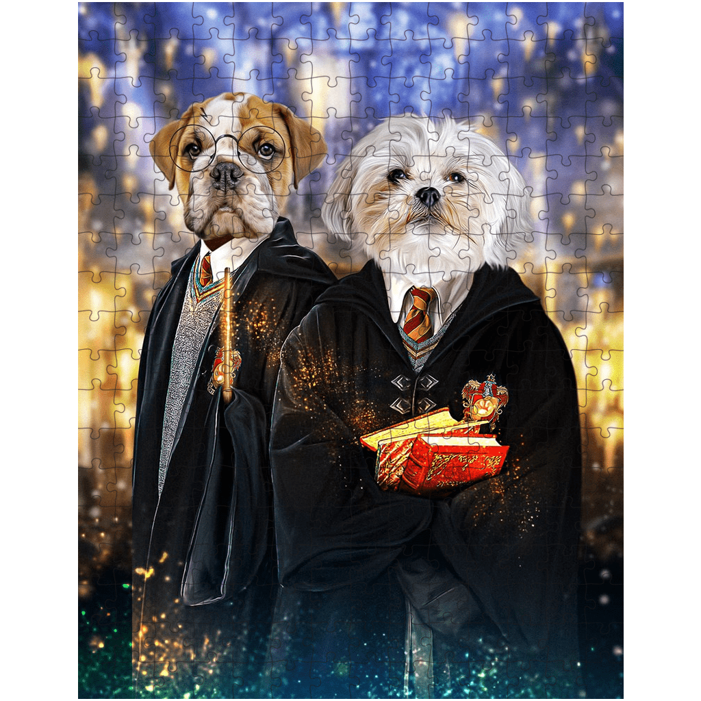 &#39;Harry Dogger 2&#39; Personalized 2 Pet Puzzle