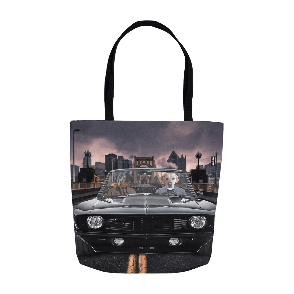&#39;The Classic Pawmaro&#39; Personalized 2 Pet Tote Bag