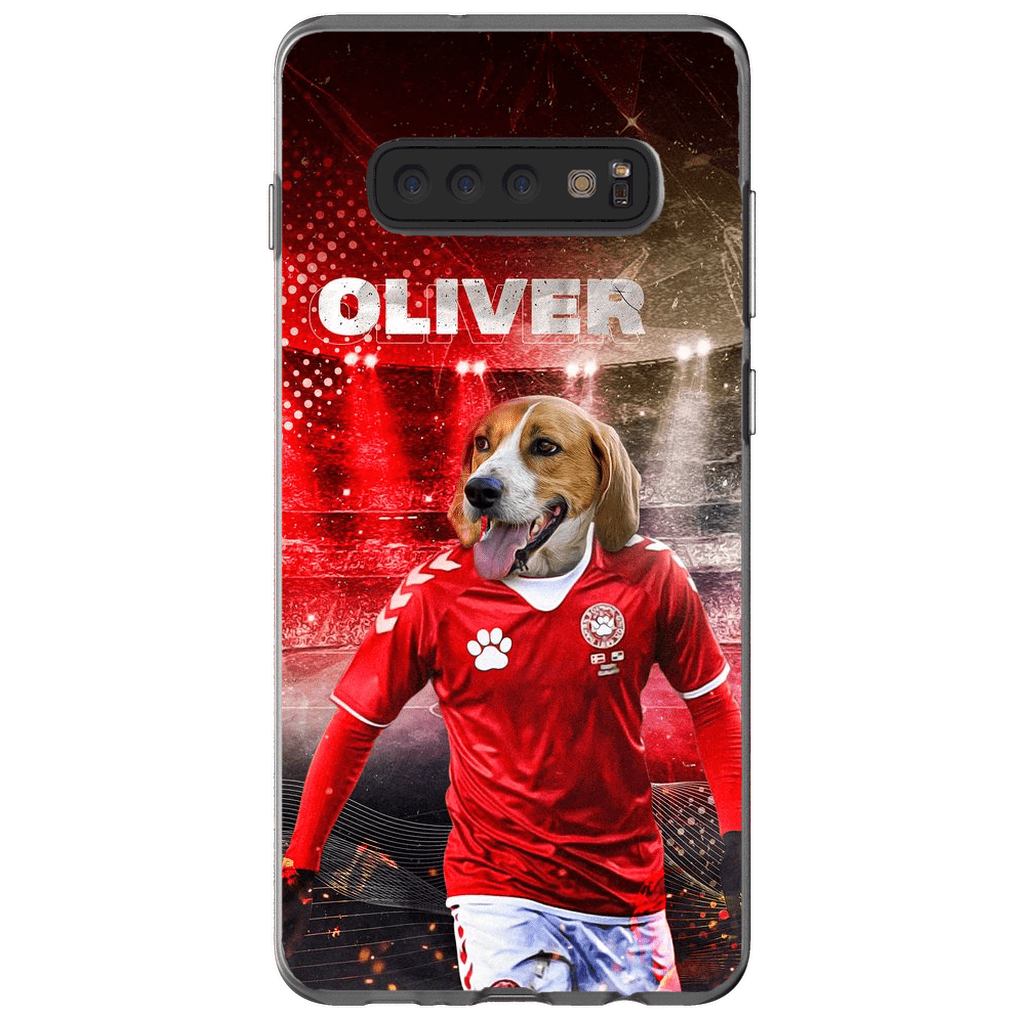 &#39;Denmark Doggos Soccer&#39; Personalized Phone Case