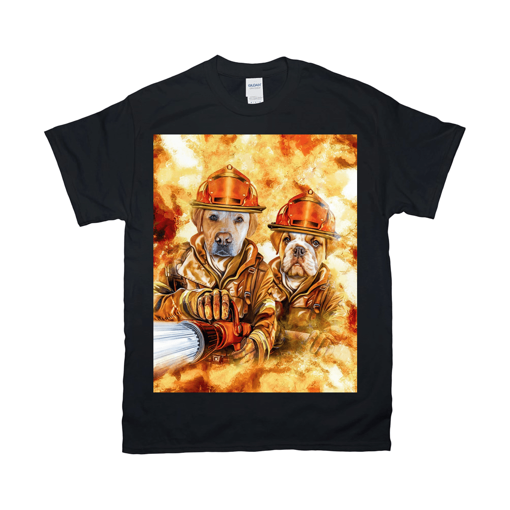 'The Firefighters' Personalized 2 Pet T-Shirt