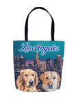 'Doggos of Los Angeles' Personalized 2 Pet Tote Bag