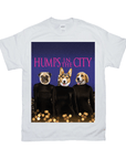 Camiseta personalizada con 3 mascotas 'Humps in the City'