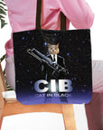 'Cat in Black' Personalized Tote Bag