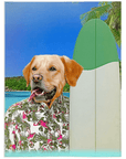 Manta personalizada para mascotas 'El Surfista' 