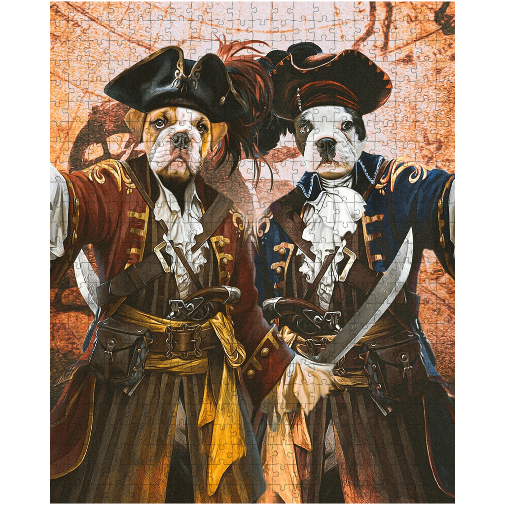 &#39;The Pirates&#39; Personalized 2 Pet Puzzle