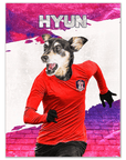 'Korea Doggos Soccer' Personalized Pet Poster