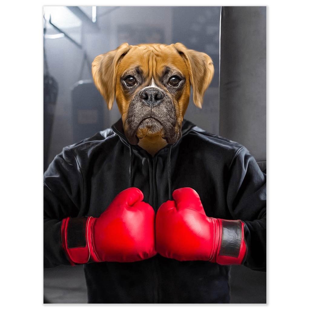Póster Perro personalizado &#39;El Boxer&#39;