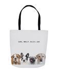 Personalized Modern 4 Pet Tote Bag