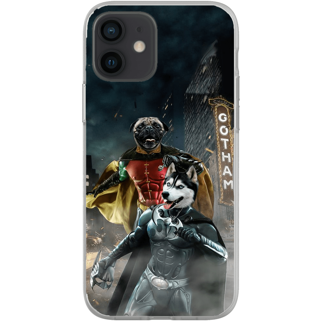 &#39;Bat Dog &amp; Robpaw&#39; Personalized 2 Pet Phone Case