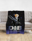 'Dog in Black' Personalized Pet Blanket