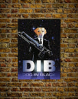 'Dog in Black' Personalized Pet Poster