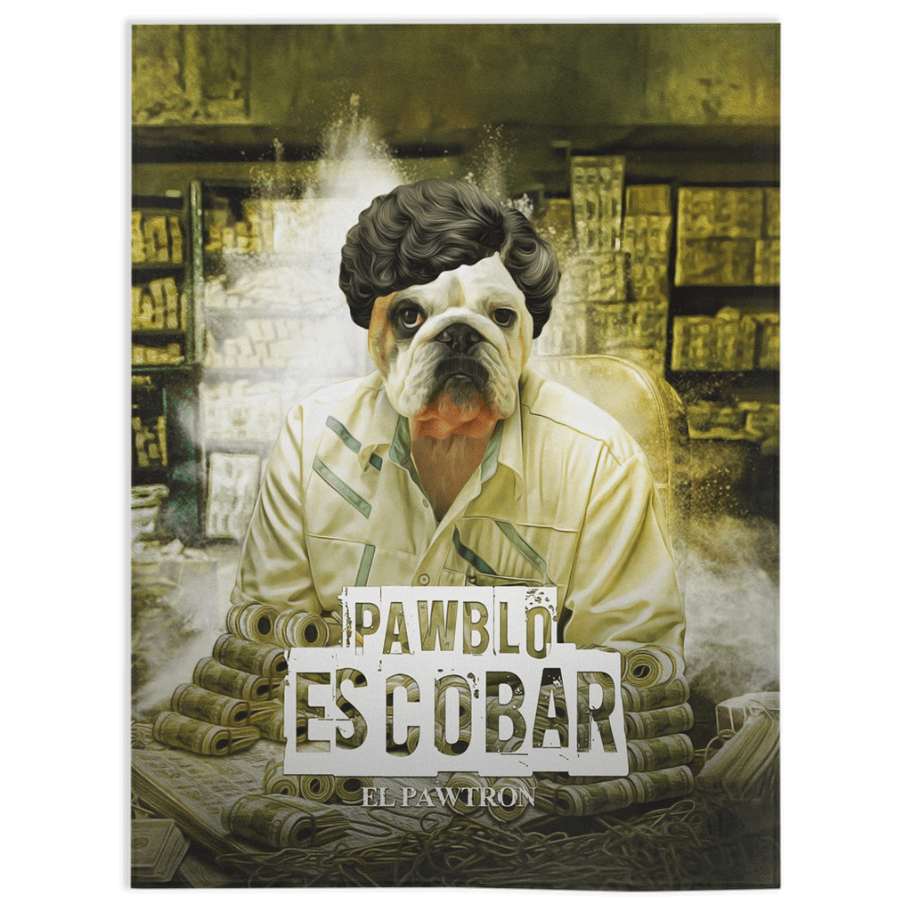 &#39;Pawblo Escobar&#39; Personalized Pet Blanket