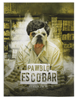 Manta personalizada para mascotas 'Pawblo Escobar' 