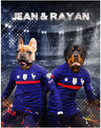 Puzzle personalizado para 2 mascotas 'France Doggos'