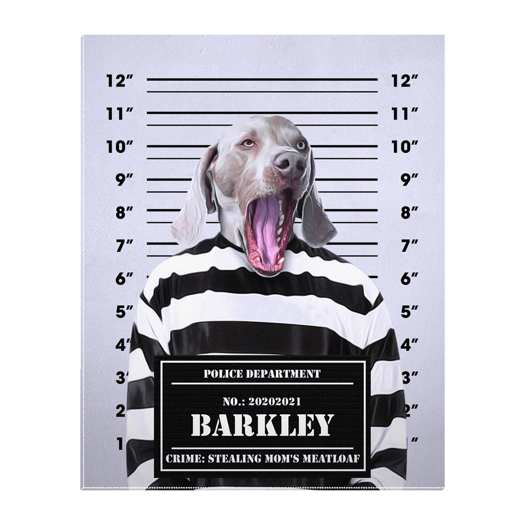 &#39;The Guilty Doggo&#39; Personalized Pet Standing Canvas