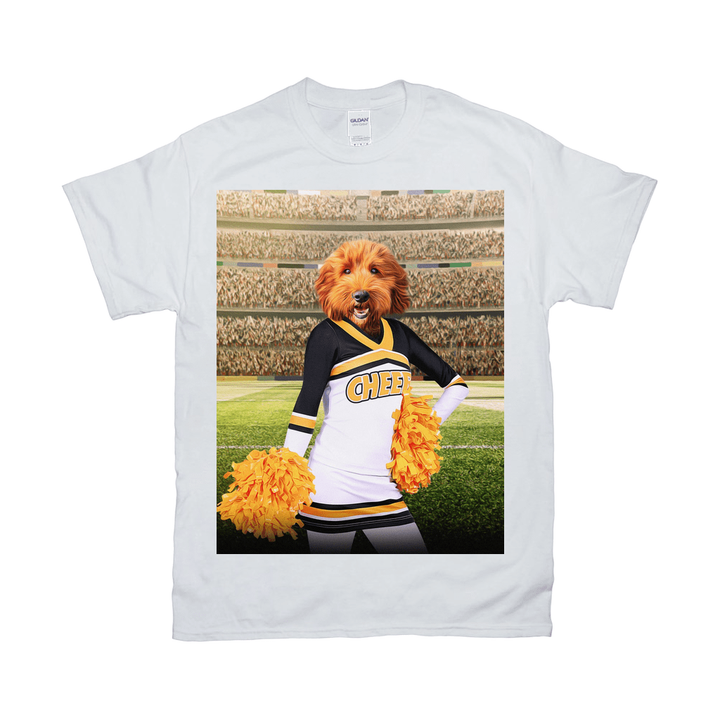 &#39;The Cheerleader&#39; Personalized Pet T-Shirt