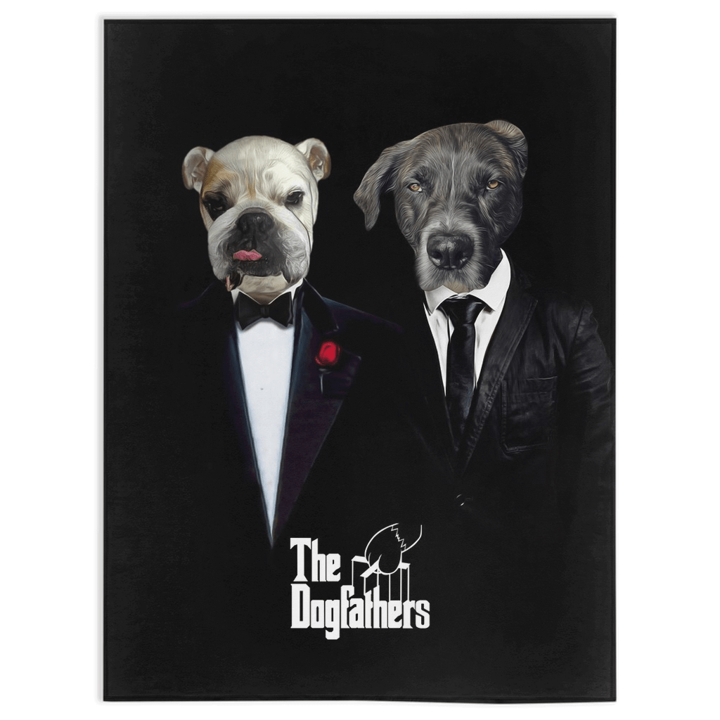 Manta personalizada para 2 mascotas &#39;The Dogfathers&#39; 
