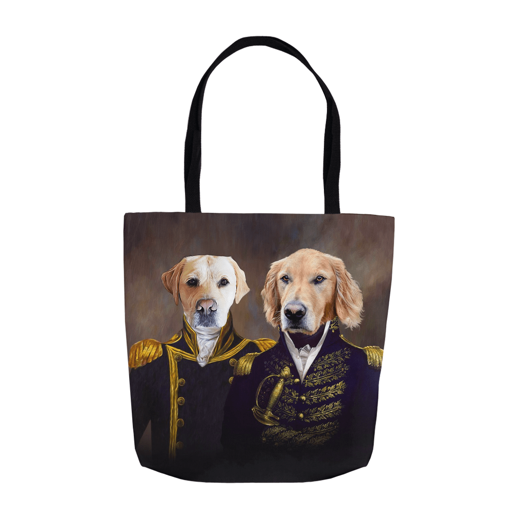 Bolsa Tote Personalizada para 2 Mascotas &#39;El Almirante y el Capitán&#39;