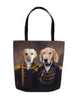 Bolsa Tote Personalizada para 2 Mascotas 'El Almirante y el Capitán'