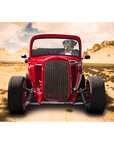 'The Hot Rod' Personalized Pet Standing Canvas