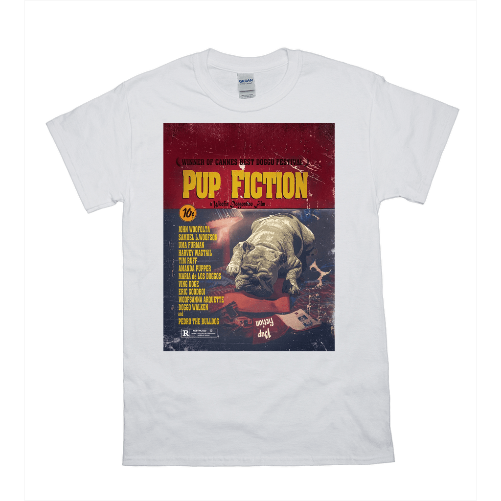 &#39;Pup Fiction&#39; Personalized Pet T-Shirt