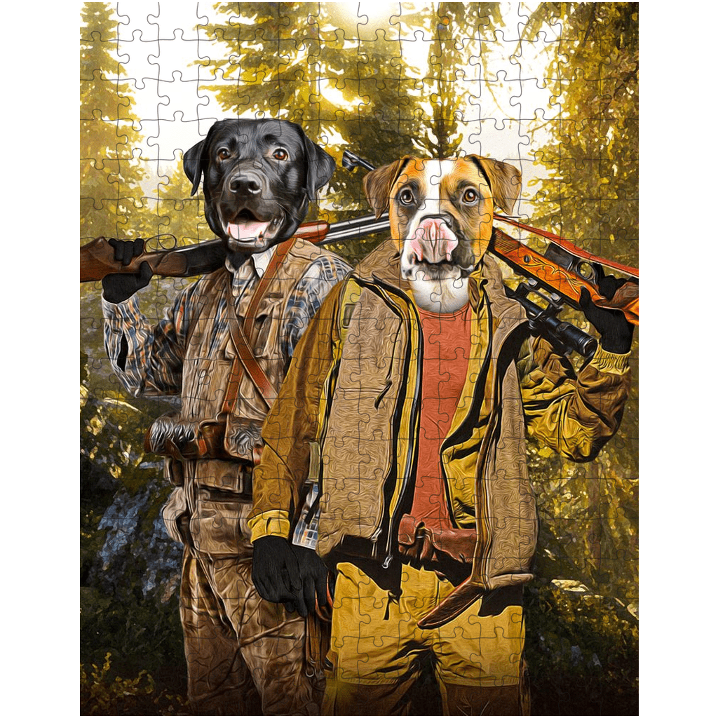 &#39;The Hunters&#39; Personalized 2 Pet Puzzle