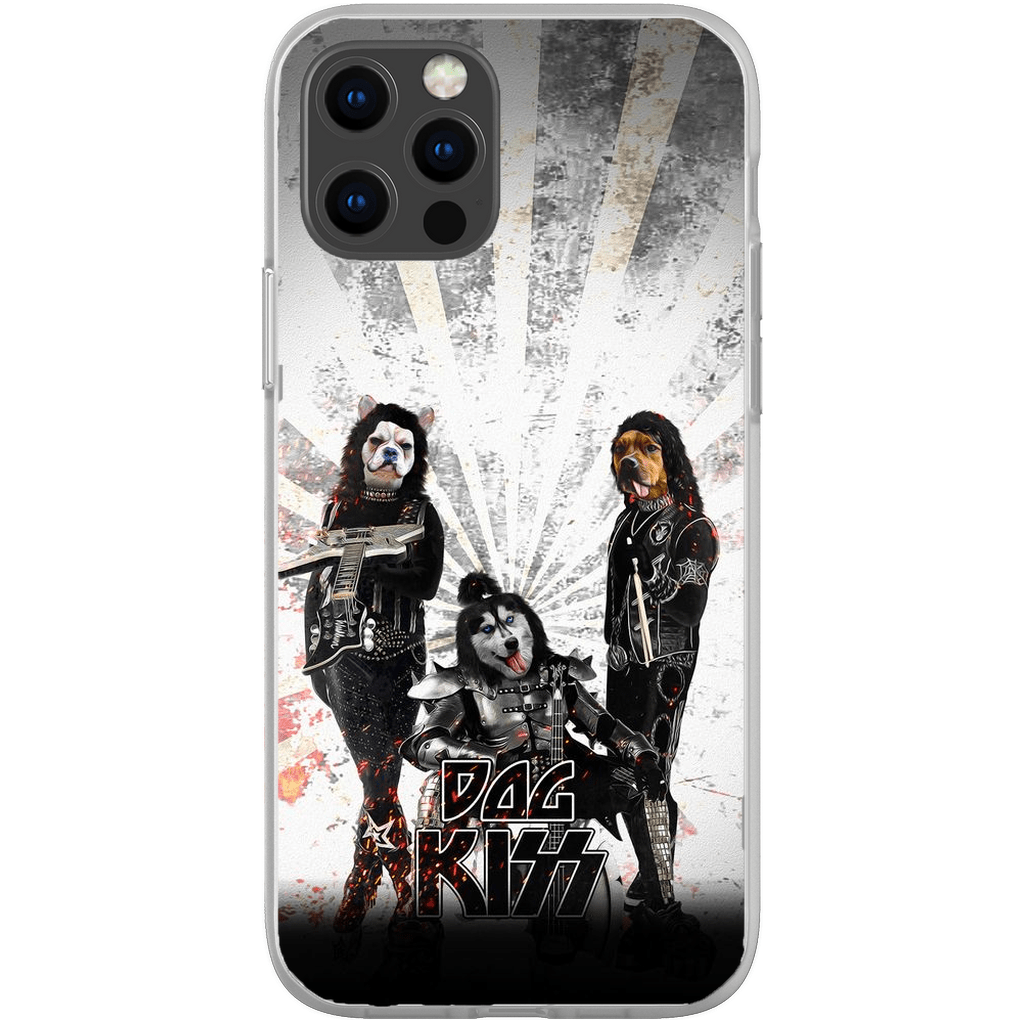 &#39;Kiss Doggos&#39; Personalized 3 Pet Phone Case