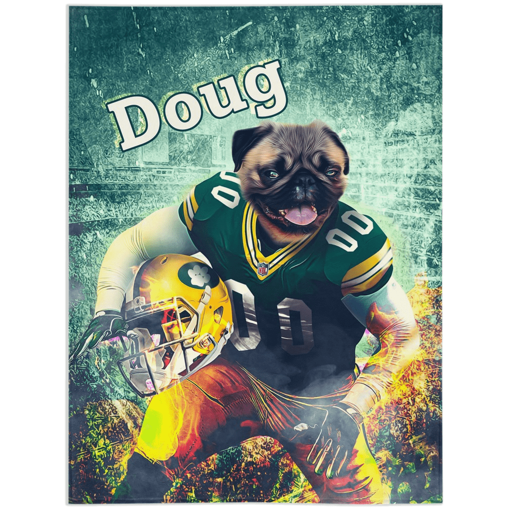 &#39;Green Bay Doggos&#39; Personalized Pet Blanket