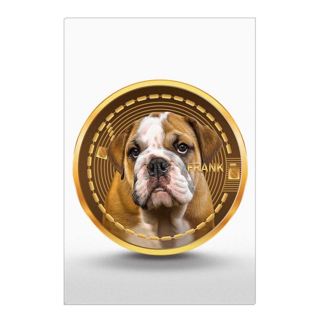 &#39;Custom Crypto (Your Dog)&#39; Personalized Pet Canvas