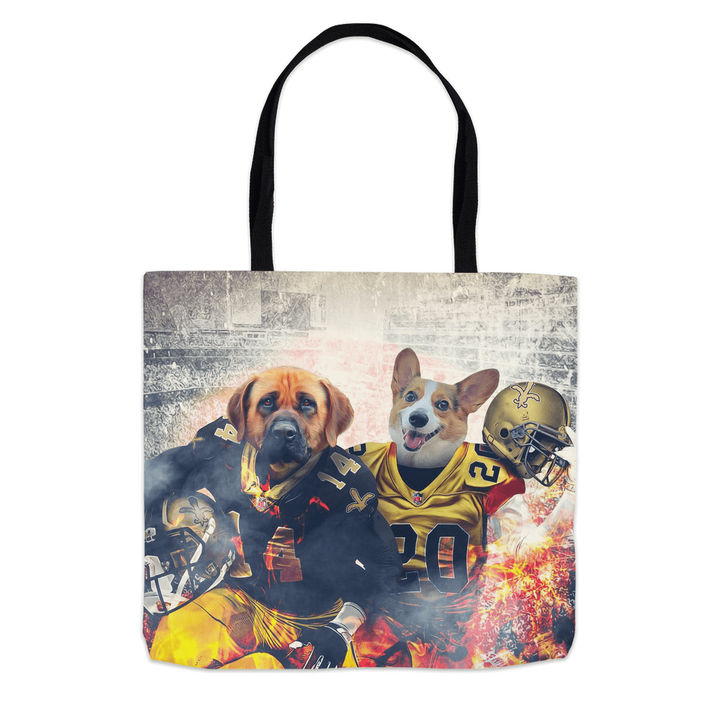 &#39;New Orleans Doggos&#39; Personalized 2 Pet Tote Bag