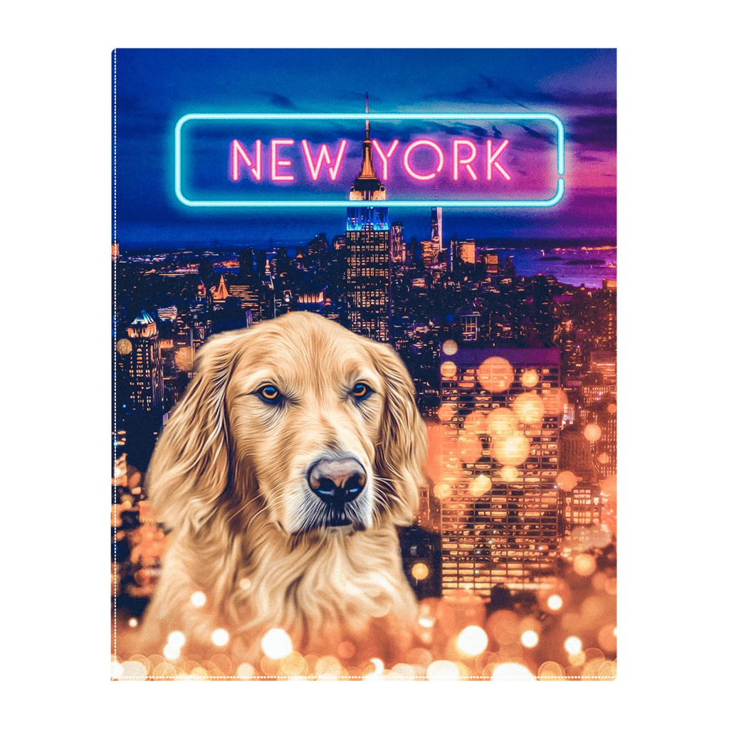 &#39;Doggos of New York&#39; Personalized Pet Standing Canvas
